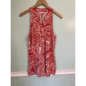 Lilly Pulitzer Red Paisley Blouse